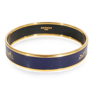 Hermès Bangle Navy Blue Caleche Bangle, 14mm